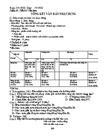 Giáo án Ngữ văn 9 theo CV417 - Tuần 29 - Năm học 2020-2021 - Trường THCS Đào Dương