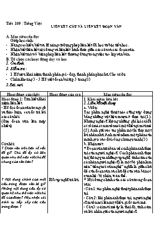 Giáo án Ngữ văn 9 - Tiết 109+110