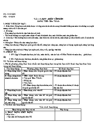 Giáo án Ngữ văn 9 - Tiết 119-121 - Năm học 2018-2019