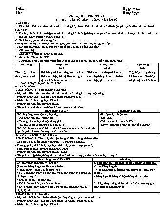 Giáo án phát triển năng lực Đại số 7 theo CV3280 - Chương 3