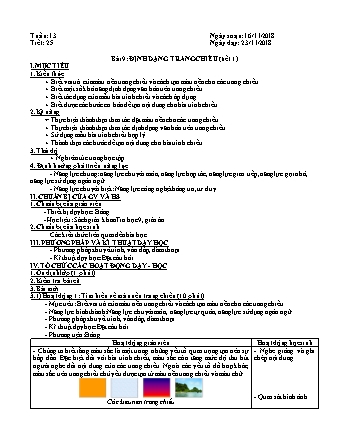 Giáo án phát triển năng lực Tin học 9 theo CV3280 - Tiết 25+26, Bài 9: Định dạng trang chiếu - Năm học 2018-2019