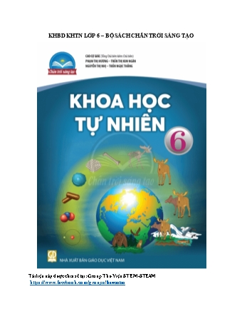 Giáo án Khoa học tự nhiên Lớp 6 Sách Chân trời sáng tạo - Phần: Vật lý - Chủ đề 1: Các phép đo