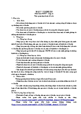 Giáo án Khoa học tự nhiên Lớp 6 Sách Kết nối tri thức với cuộc sống - Chương 7 - Bài 27: Vi khuẩn