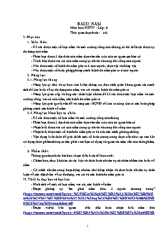 Giáo án Khoa học tự nhiên Lớp 6 Sách Kết nối tri thức với cuộc sống - Chương 7 - Bài 32: Nấm