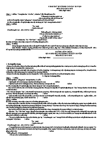 100 Đề thi học sinh giỏi Ngữ văn Khối 6 (Có hướng dẫn chấm)