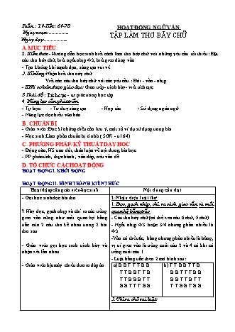 Giáo án Ngữ văn 8 (Công văn 5512) - Học kì 1 - Tuần 18