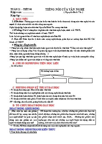 Giáo án Ngữ văn 9 (Công văn 5512) - Học kì 2 - Tuần 21