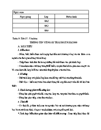 Giáo án Ngữ văn Lớp 8 - Tiết 37-40