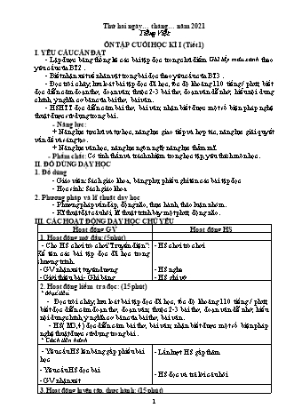 Giáo án Tổng hợp các môn theo Lớp 5 theo CV3969 - Tuần 18 - Năm học 2021-2022