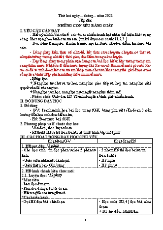 Giáo án Tổng hợp các môn theo Lớp 5 theo CV3969 - Tuần 4 - Năm học 2021-2022