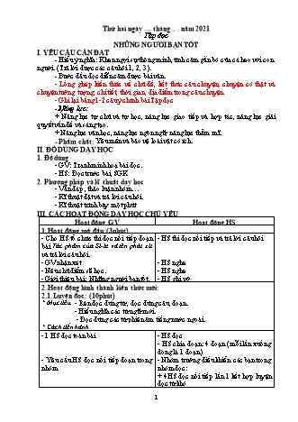 Giáo án Tổng hợp các môn theo Lớp 5 theo CV3969 - Tuần 7 - Năm học 2021-2022