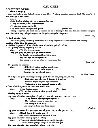 Ôn tập Ngữ văn Lớp 8 - Câu ghép 1