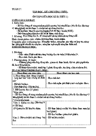 Giáo án điện tử Lớp 3 (Công văn 2345) - Tuần 27