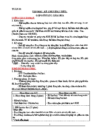 Giáo án điện tử Lớp 3 (Công văn 2345) - Tuần 30