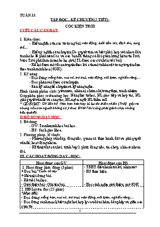 Giáo án điện tử Lớp 3 (Công văn 2345) - Tuần 33