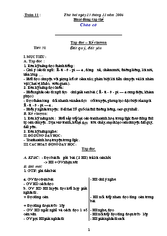 Giáo án điện tử Lớp 3 - Tuần 11 - Tạ Thị Hải Hà