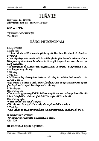 Giáo án điện tử Lớp 3 - Tuần 12 -  Phạm Mai Chi