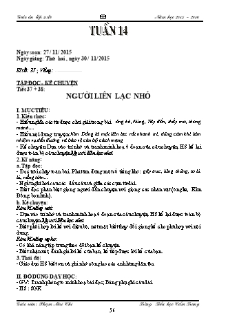 Giáo án điện tử Lớp 3 - Tuần 14 -  Phạm Mai Chi