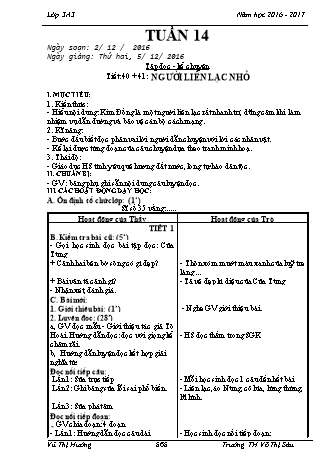 Giáo án điện tử Lớp 3 - Tuần 14 - Vũ Thị Hường