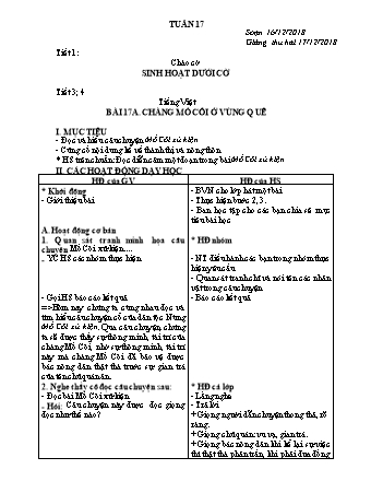 Giáo án điện tử Lớp 3 - Tuần 17 (Bản 2 cột)