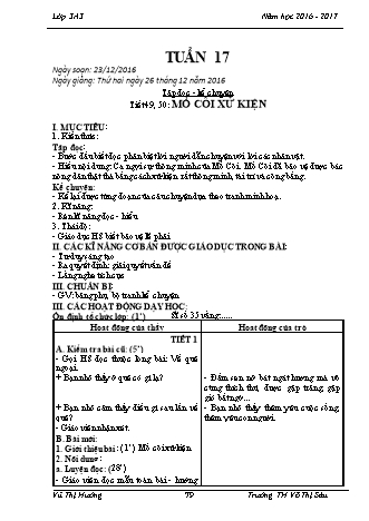 Giáo án điện tử Lớp 3 - Tuần 17 - Vũ Thị Hường