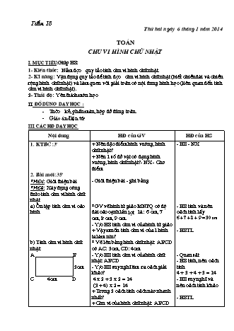 Giáo án điện tử Lớp 3 - Tuần 18 (Bản 3 cột)