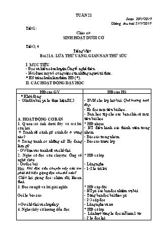 Giáo án điện tử Lớp 3 - Tuần 21 (Bản 2 cột)