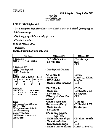 Giáo án điện tử Lớp 3 - Tuần 24 (Bản 3 cột)