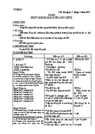 Giáo án điện tử Lớp 3 - Tuần 25 (Bản 3 cột)