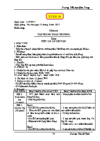 Giáo án điện tử Lớp 3 - Tuần 26 - Dương Thị Lệ Thủy