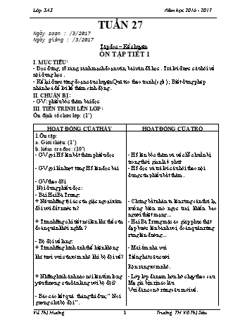 Giáo án điện tử Lớp 3 - Tuần 27 - Vũ Thị Hường