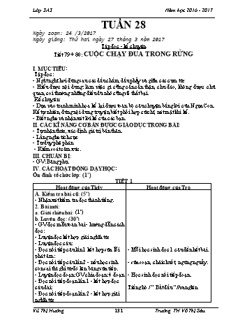 Giáo án điện tử Lớp 3 - Tuần 28 - Vũ Thị Hường