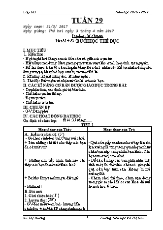 Giáo án điện tử Lớp 3 - Tuần 29 - Vũ Thị Hường