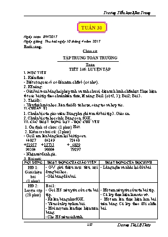 Giáo án điện tử Lớp 3 - Tuần 30 - Dương Thị Lệ Thủy