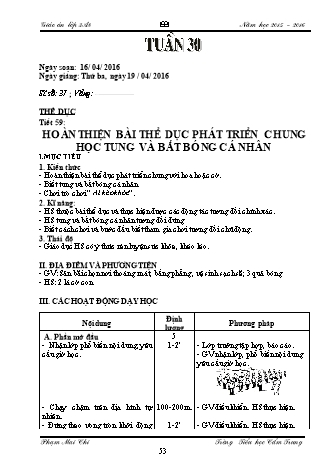 Giáo án điện tử Lớp 3 - Tuần 30 -  Phạm Mai Chi