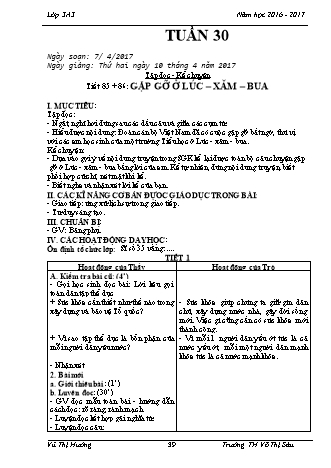 Giáo án điện tử Lớp 3 - Tuần 30 - Vũ Thị Hường