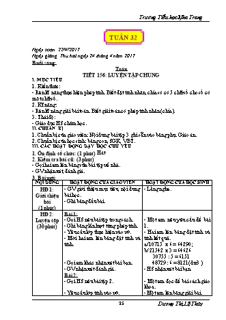 Giáo án điện tử Lớp 3 - Tuần 32 - Dương Thị Lệ Thủy