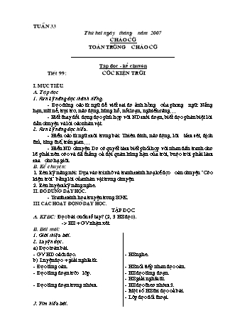 Giáo án điện tử Lớp 3 - Tuần 33