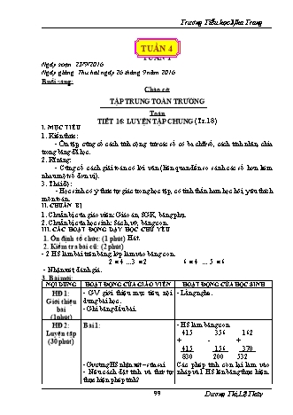 Giáo án điện tử Lớp 3 - Tuần 4 - Dương Thị Lệ Thủy