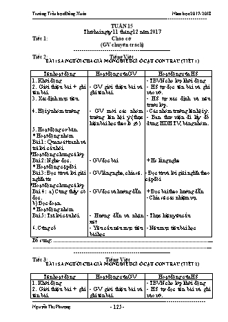 Giáo án điện tử Lớp 3 VNEN - Tuần 15 - Nguyễn Thị Phượng