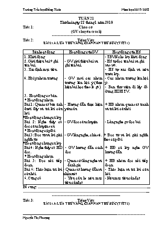 Giáo án điện tử Lớp 3 VNEN - Tuần 21 - Nguyễn Thị Phượng