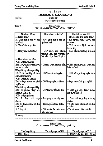 Giáo án điện tử Lớp 3 VNEN - Tuần 22 - Nguyễn Thị Phượng