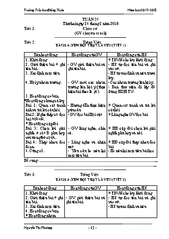 Giáo án điện tử Lớp 3 VNEN - Tuần 25 - Nguyễn Thị Phượng