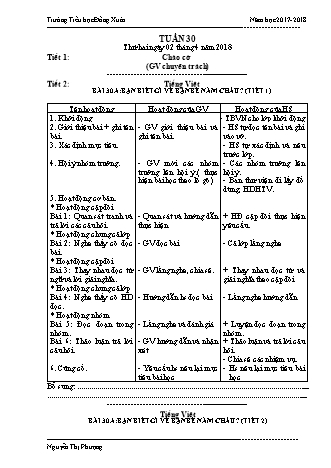 Giáo án điện tử Lớp 3 VNEN - Tuần 30 - Nguyễn Thị Phượng