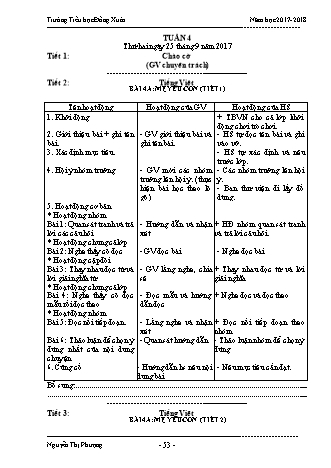 Giáo án điện tử Lớp 3 VNEN - Tuần 4 - Nguyễn Thị Phượng