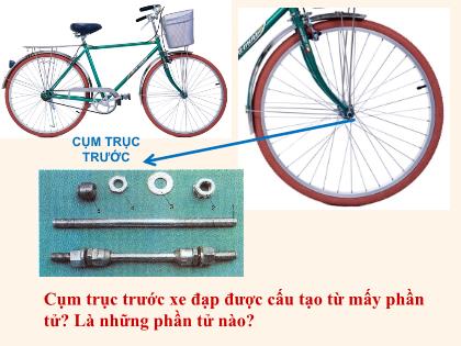 Bài giảng Công nghệ Lớp 8 - Bài 24: Khái niệm về chi tiết máy và lắp ghép