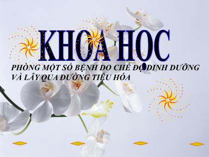 Bài giảng Khoa học Lớp 4 - Tuần 6 - Bài: Phòng một số bệnh do chế độ dinh dưỡng và lây qua đường tiêu hóa - Trường Tiểu học Tân Long Hội A