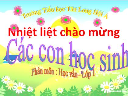 Bài giảng Tiếng Việt Lớp 1 (Sách Cánh diều) - Phân môn: Học vần - Bài 42: êm - êp - Năm học 2021-2022 - Trường Tiểu học Tân Long Hội A