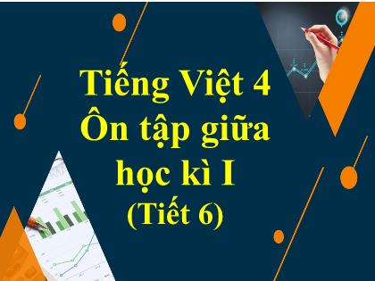 Bài giảng Tiếng Việt Lớp 4 - Tuần 10 - Bài: Ôn tập giữa học kì I (Tiết 6) - Trường Tiểu học Tân Long Hội A