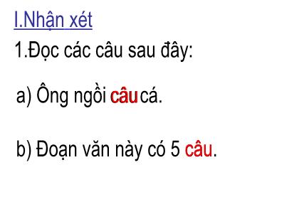 Bài giảng Tiếng Việt Lớp 5 - Bài: Từ đồng âm - Trường Tiểu học Tân Long Hội A